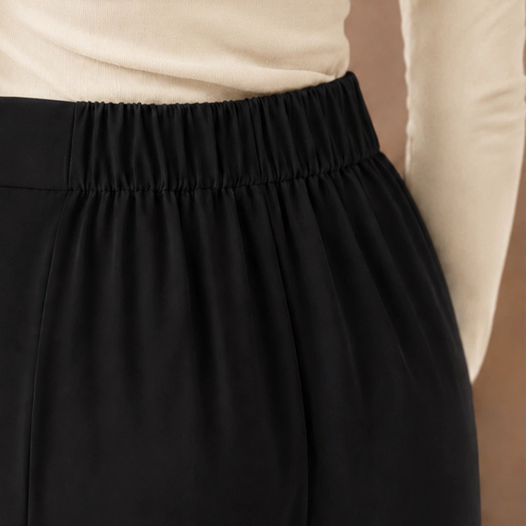 Wrap Overlay Trousers - Black