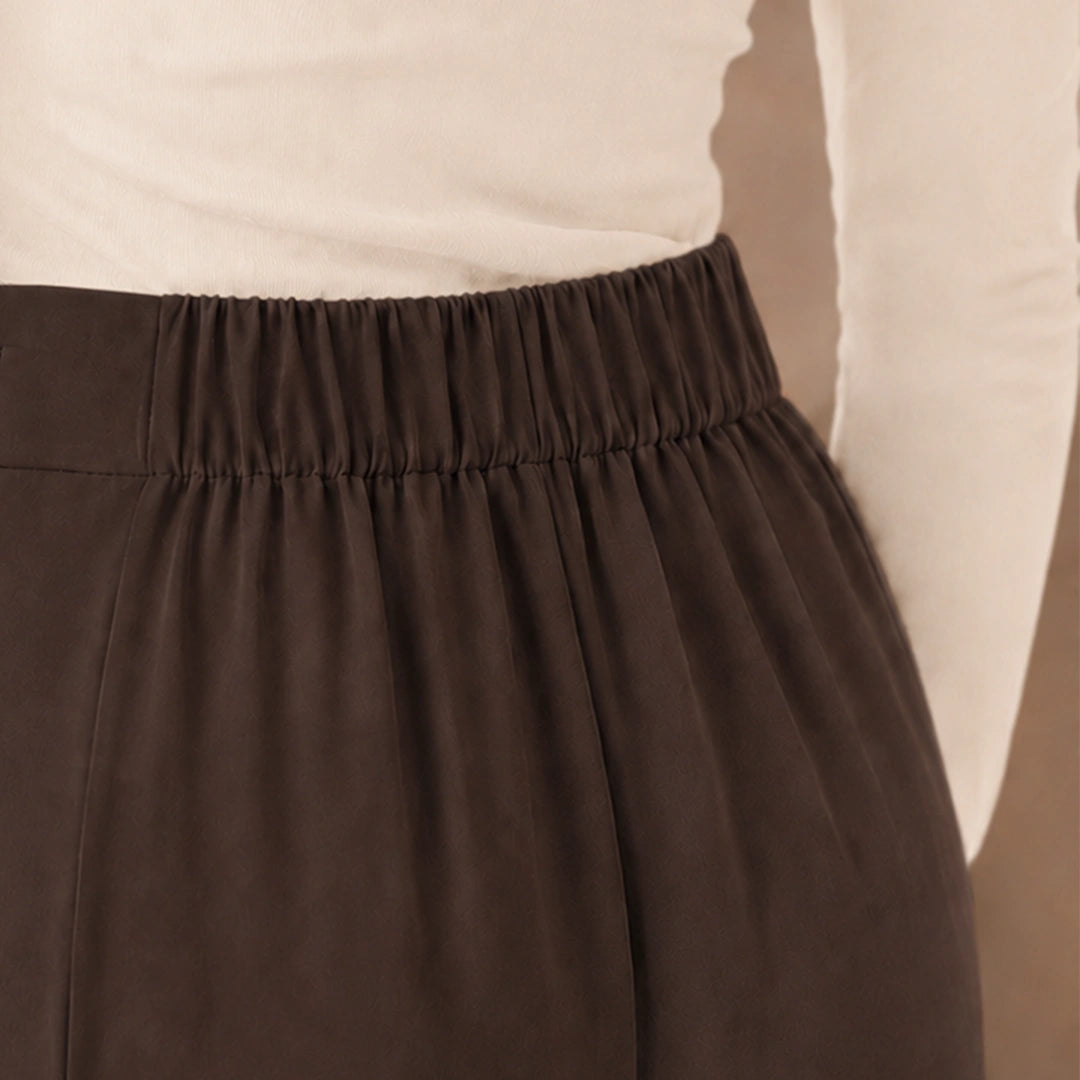 Wrap Overlay Trousers - Brown