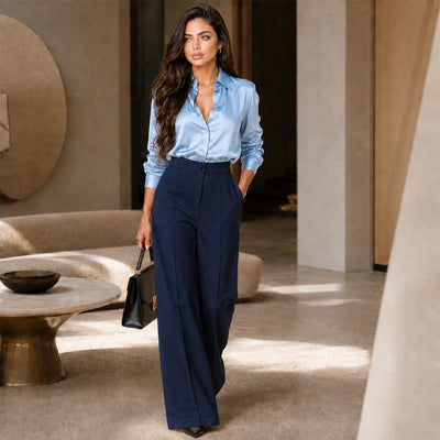Tailored Trousers - Navy