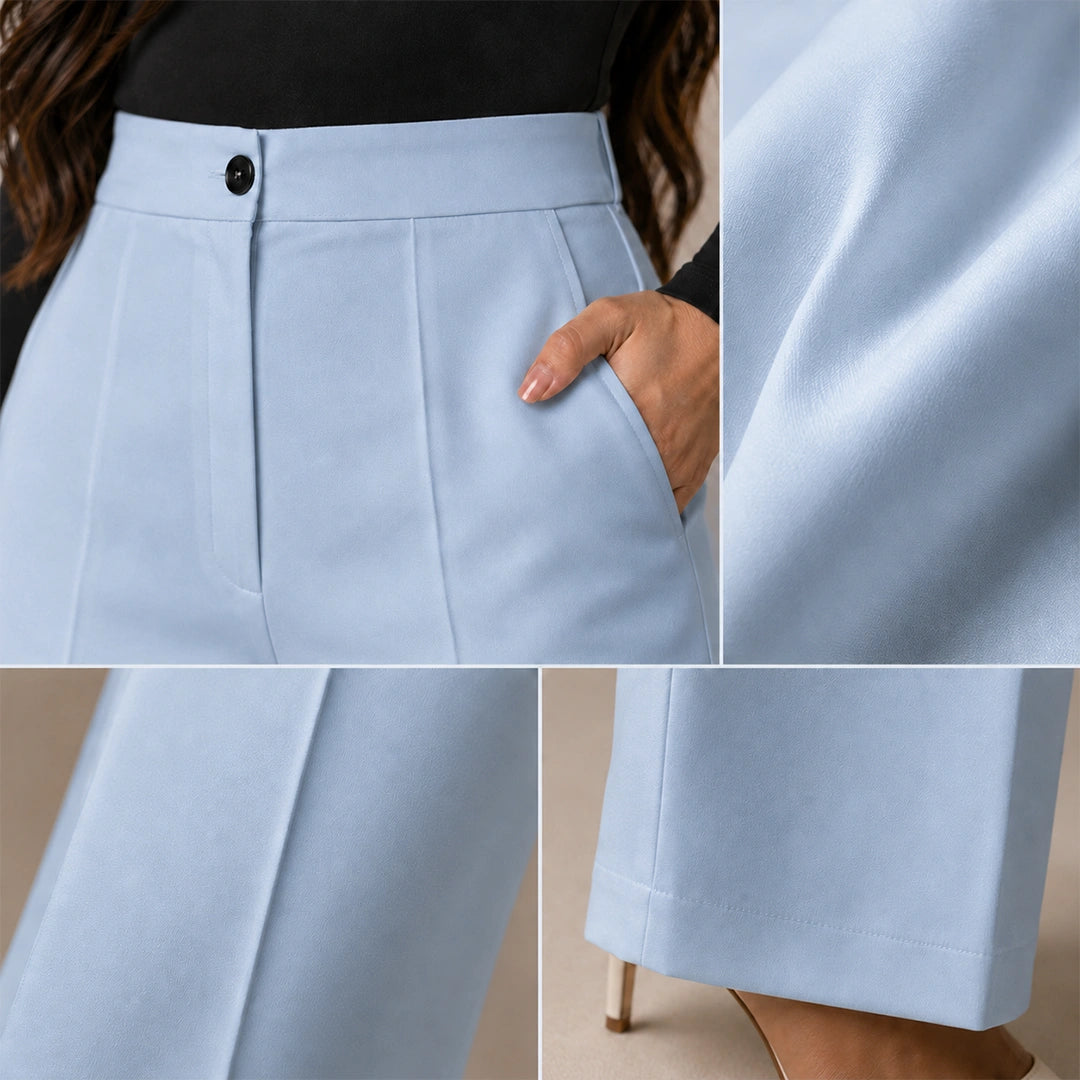 Tailored Trousers - Sky Blue