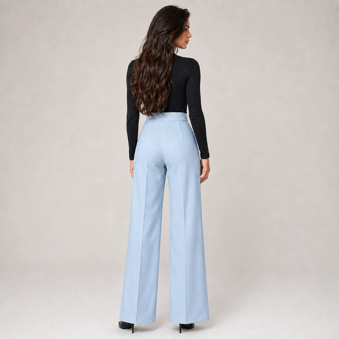 Tailored Trousers - Sky Blue