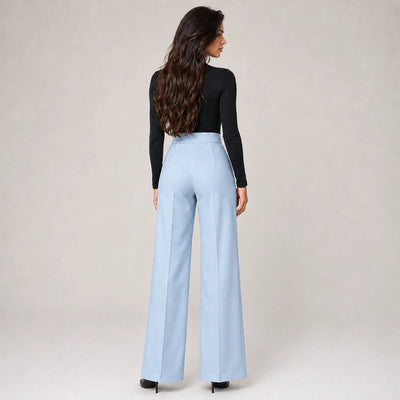 Tailored Trousers - Sky Blue