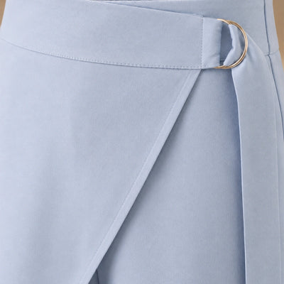 Wrap Overlay Trousers - Sky Blue