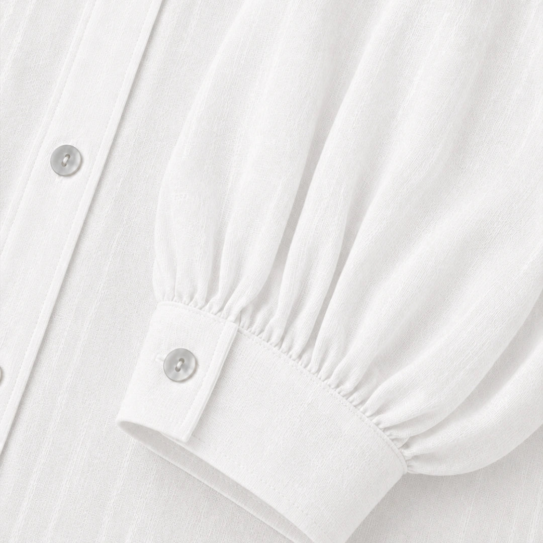 Cropped Boxy Shirt - White