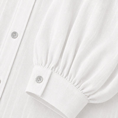 Cropped Boxy Shirt - White