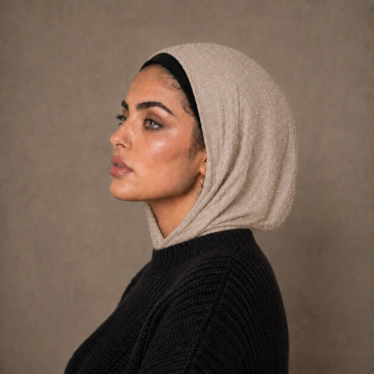 Strass Balaclava – Beige