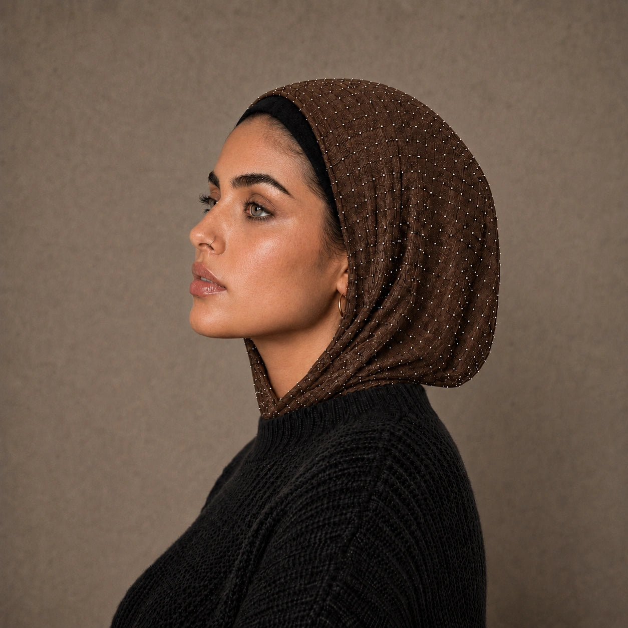 Strass Balaclava – Brown