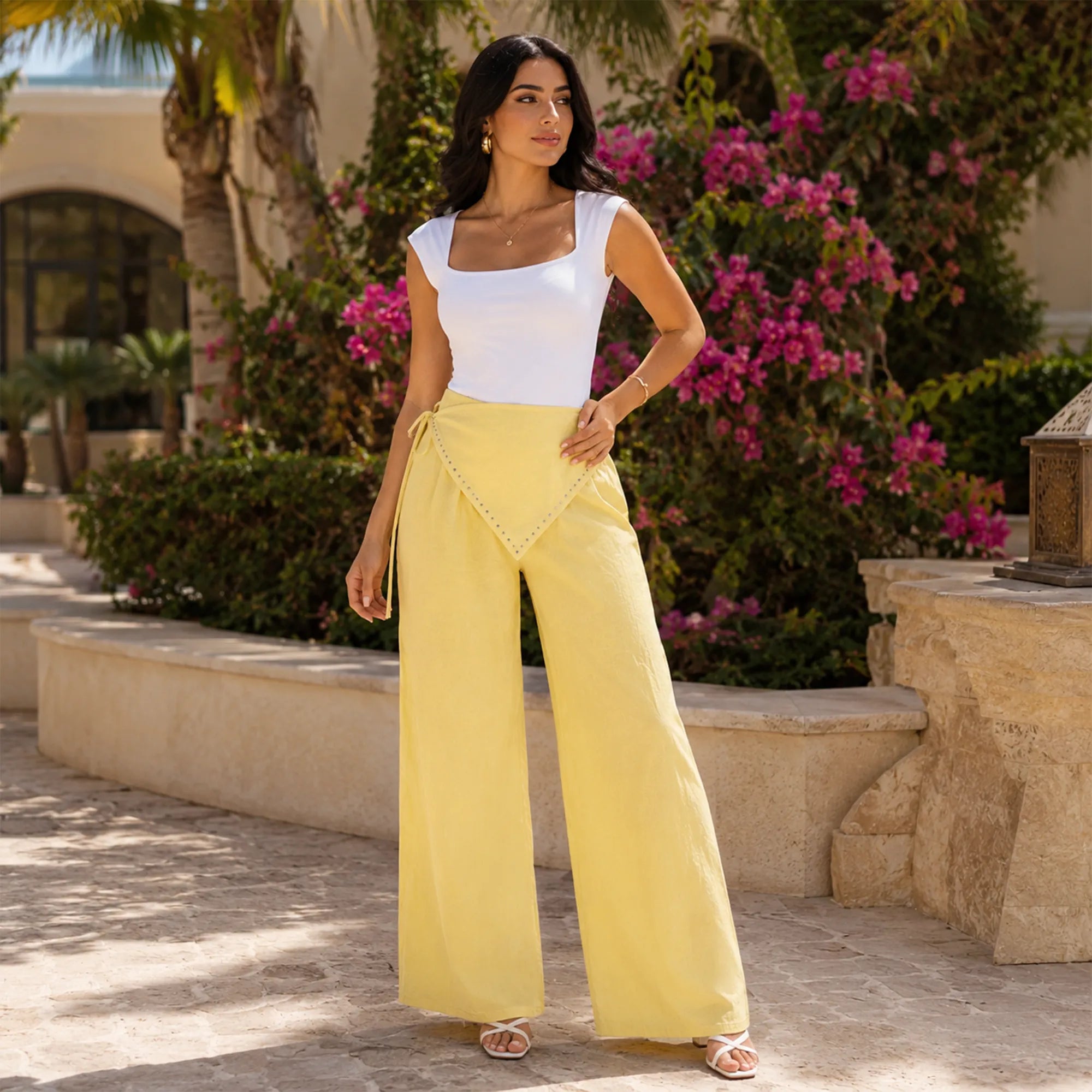 The Linen Flare Pant