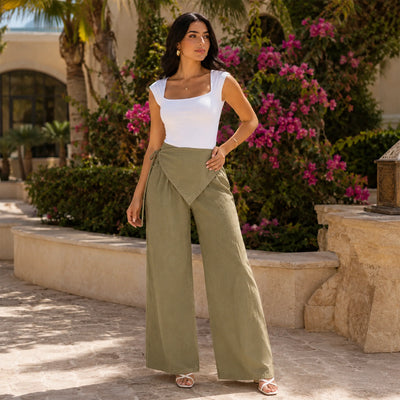 The Linen Flare Pant