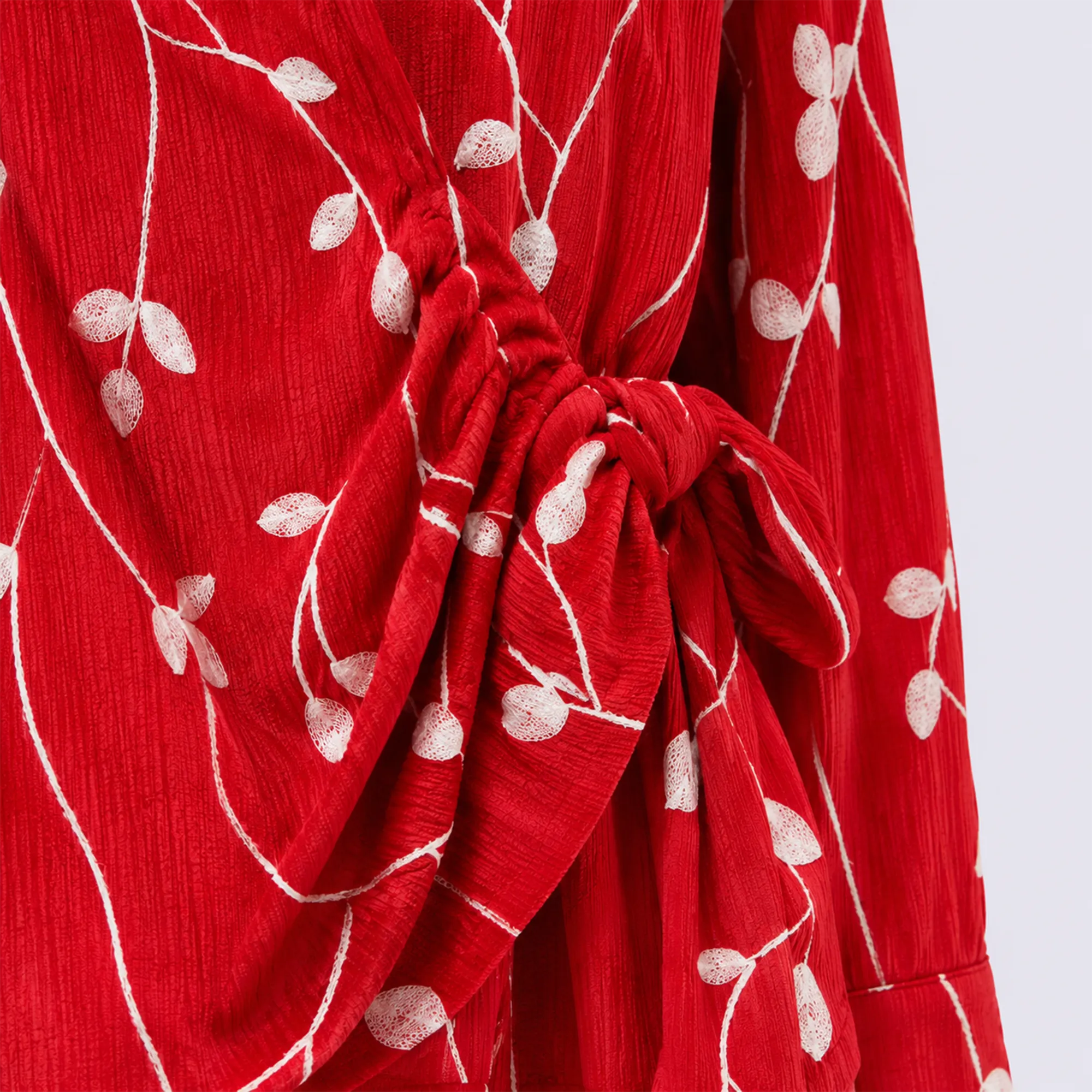 The Red Wrap Blouse